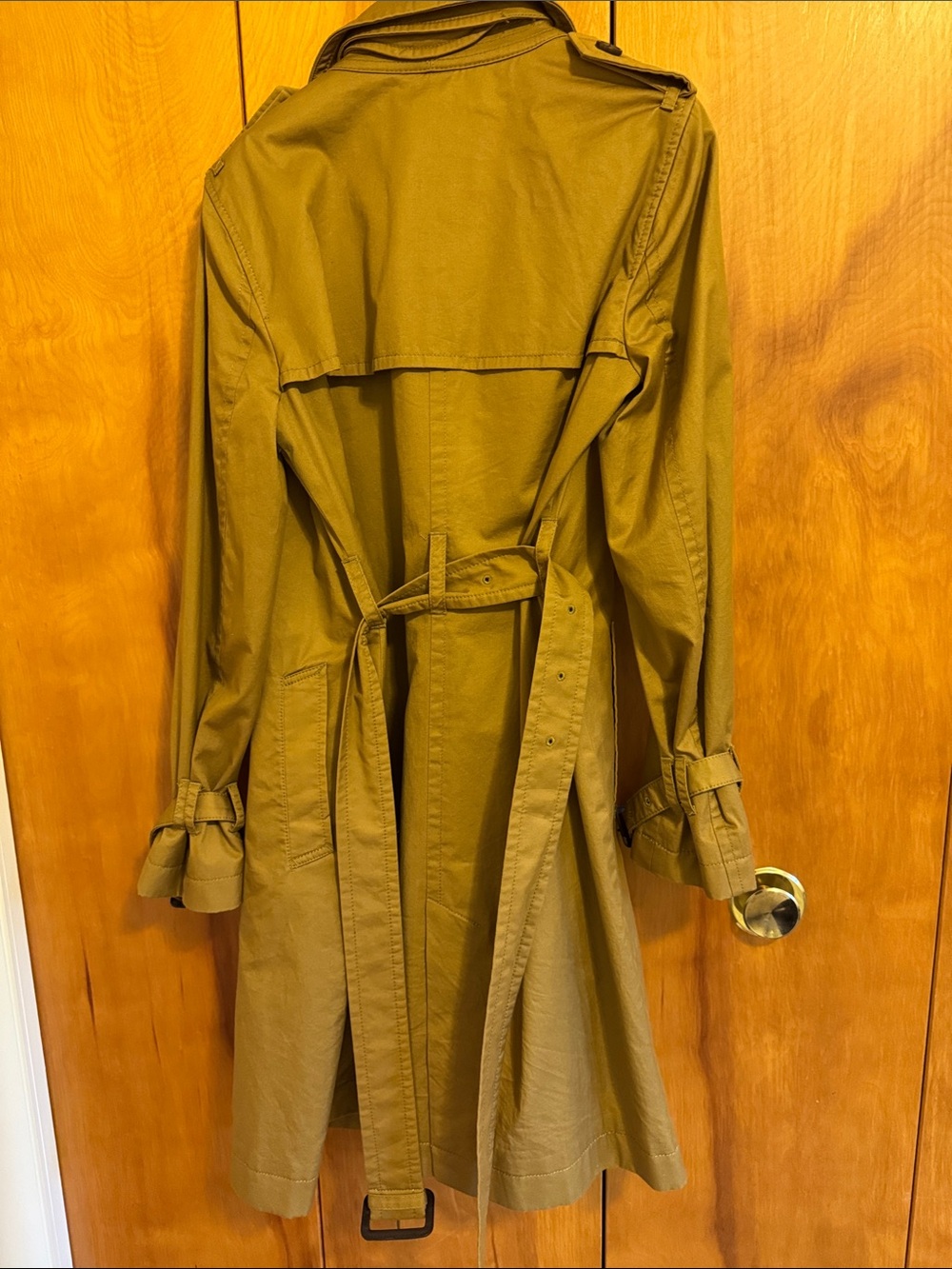 J. Crew Women’s Double-Breasted Trench Coat - Olive Green - Picture 8 of 10